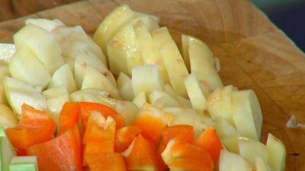 Рецепт капонаты с кабачком и картофелем