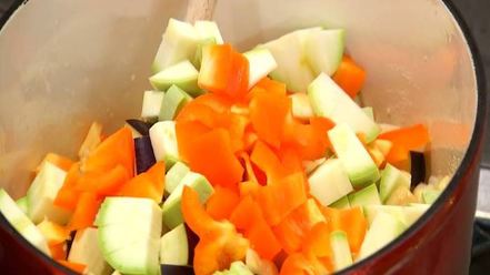 Рецепт капонаты с кабачком и картофелем