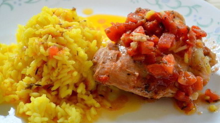 Рецепт куриного фрикасе на винном уксусе