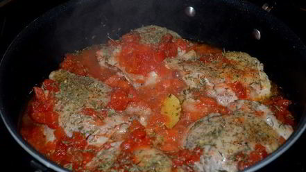 Рецепт куриного фрикасе на винном уксусе