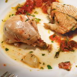 Рецепт Куриного фрикасе с уксусом и зеленью