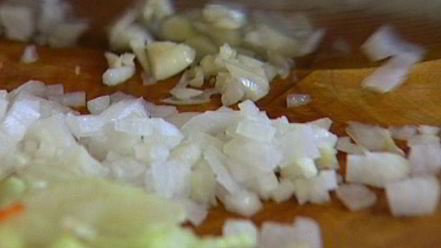 Рецепт макарон с мясом и овощным рагу