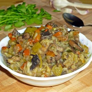 Рецепт Овощного рагу с грибами