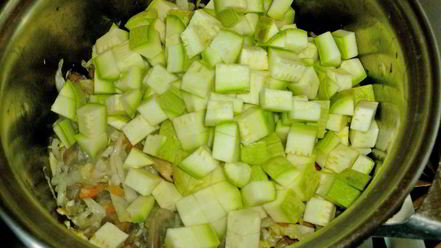 Рецепт овощного рагу с грибами