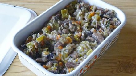 Рецепт овощного рагу с грибами