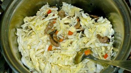 Рецепт овощного рагу с грибами