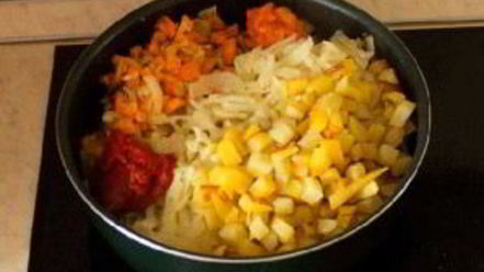 Рецепт овощного рагу с мясом и картошкой