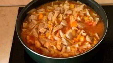 Рецепт овощного рагу с мясом и картошкой