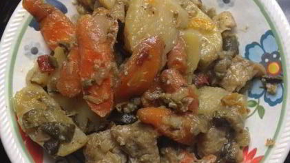 Рецепт Овощного рагу с рыбой