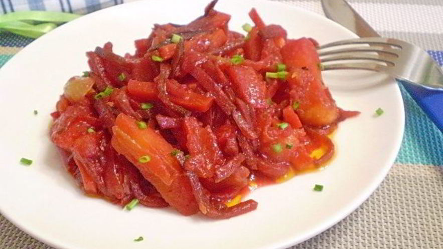 Рецепт овощного рагу со свеклой