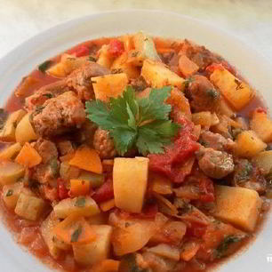 Рецепт Овощного рагу со свининой и кабачками