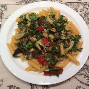 Рецепт Пенне с овощным рагу