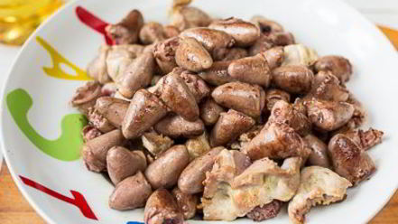 Рецепт рагу из ассорти куриных потрошков