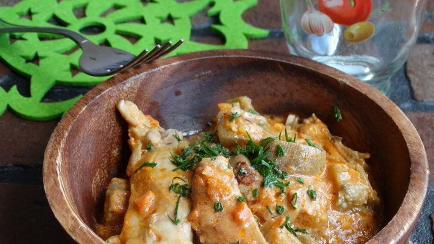 Рецепт рагу из баклажанов с курицей