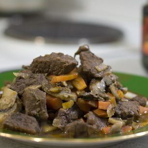 Рецепт Рагу из говядины с грибами
