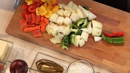 Рецепт рагу из говядины с овощами в пряном соусе