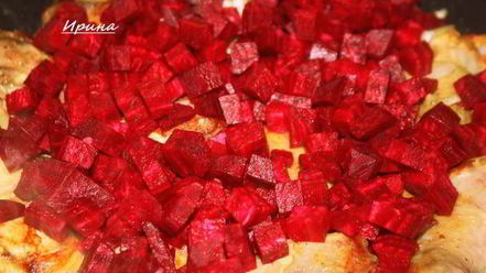 Рецепт рагу из курицы со свекольным карри