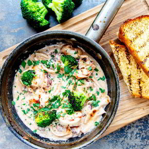 Рецепт Рагу из морепродуктов с соусом Зеленый перец