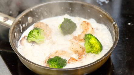 Рецепт рагу из морепродуктов с соусом зеленый перец