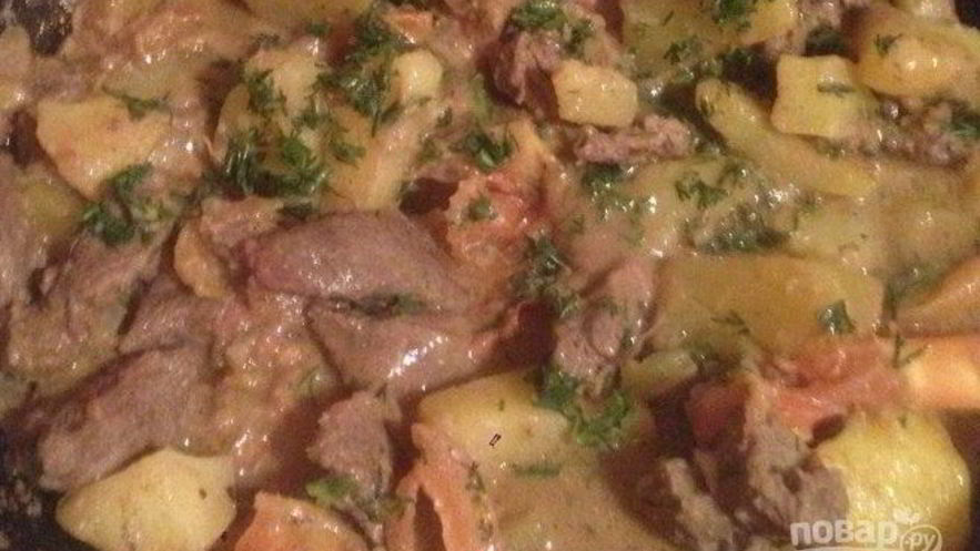 Рецепт рагу из оленины с помидорами и кабачками