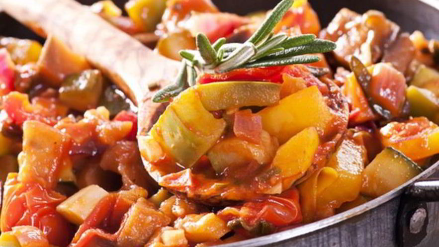 Рецепт рагу из овощей с курицей