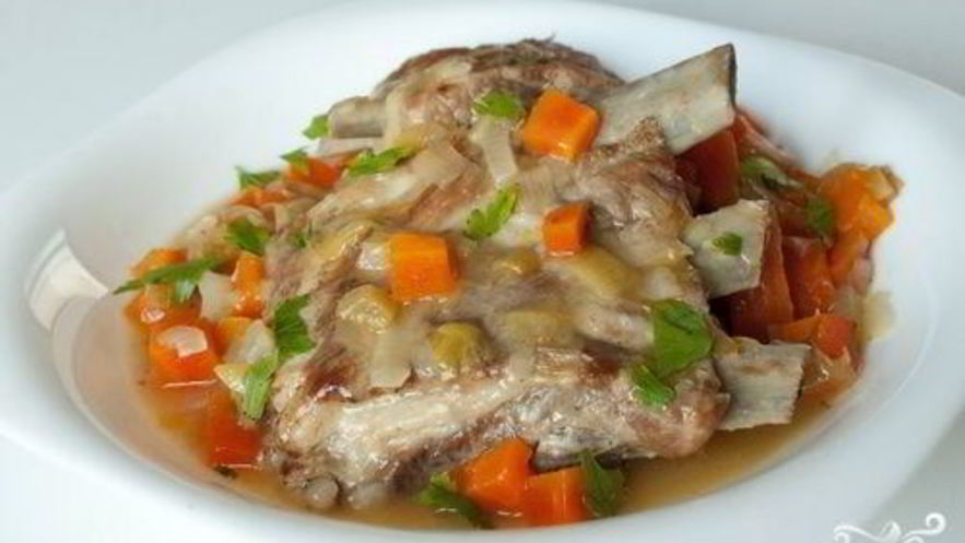 Рецепт рагу из ребрышек с овощами