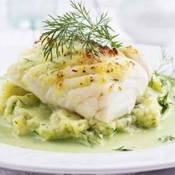 Рецепт Рагу из судака в укропно-горчичном соусе