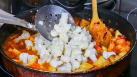 Рецепт рагу из цветной капусты и кабачков