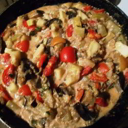 Рецепт Рагу овощного Баклажаны в сметане