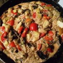 Рагу овощное Баклажаны в сметане