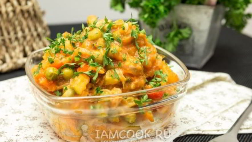 Рецепт рагу овощного с картошкой