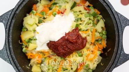 Рецепт рагу овощного с картошкой