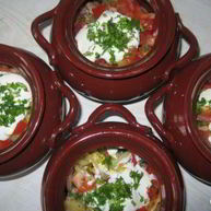 Рецепт Рагу с мясом и стручковой фасолью в горшочке