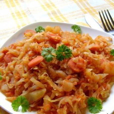 Рецепт Рагу с сосиской