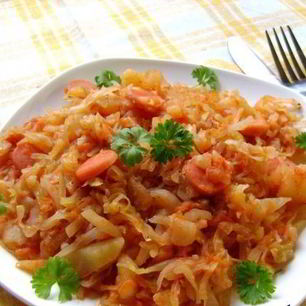 Рецепт Рагу с сосиской