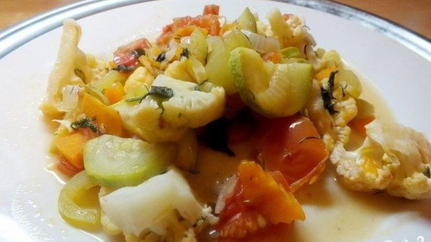 Рецепт рагу с цветной капустой
