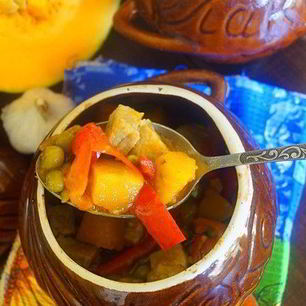 Рецепт Рагу со свининой в духовке