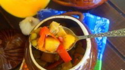 Рецепт рагу со свининой в духовке