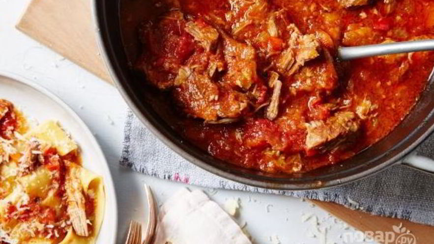 Рецепт свиного рагу на косточке