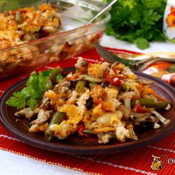 Рецепт Запеченного рагу из фасоли с шампиньонами