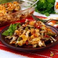 Рецепт Запеченного рагу из фасоли с шампиньонами