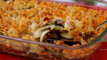 Рецепт запеченного рагу из фасоли с шампиньонами