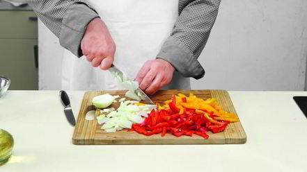 Рецепт запеченного рагу из рыбы с перцем