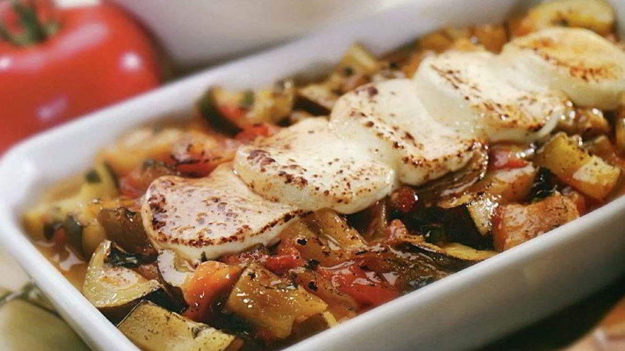 Рецепт рататуя из баклажанов, томатов и сыра