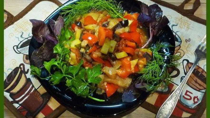 Рецепт рататуя кабачки баклажаны болгарский перец