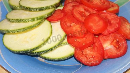 Рецепт рататуя на хрустящей галете