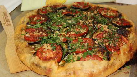 Рецепт рататуя на хрустящей галете