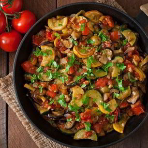 Рецепт Рататуя на сковороде