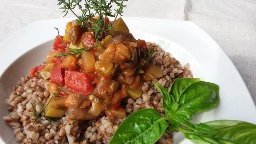 Рецепт рататуя с гречневой кашей