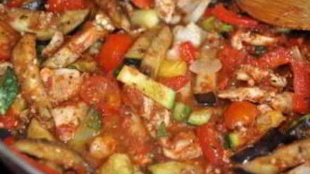 Рецепт рататуя с курицей